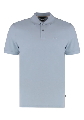 BOSS textured polo shirt - Blue