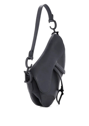 Christian Dior Pre-Owned Ultra Matte Saddle Handbag Leather Medium shoulder bag - Black