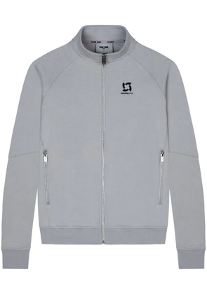 TEAM WANG design logo-print zipped track jacket - Grey