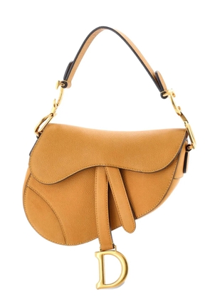 Christian Dior Pre-Owned Saddle Handbag Leather Mini shoulder bag - Yellow