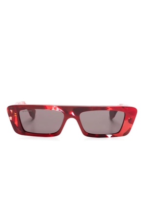 Gucci Eyewear rectangle-frame sunglasses - Red