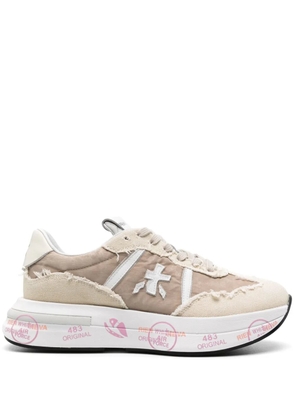Premiata Cassie 6722 canvas sneakers - Neutrals