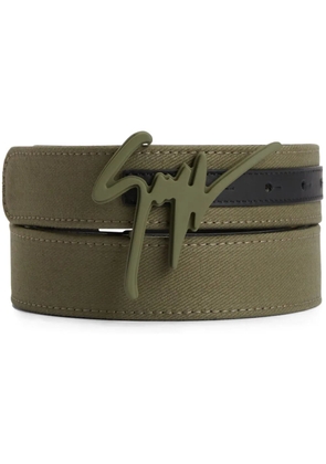Giuseppe Zanotti Giuseppe logo-lettering belt - Green
