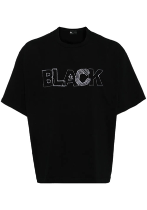Kolor embroidered-logo cotton t-shirt - Black