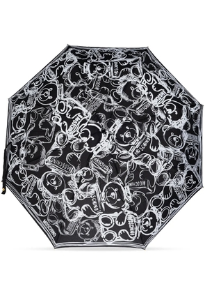 Moschino teddy bear-print umbrella - Black