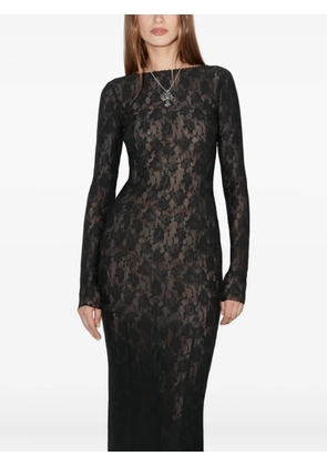 MISBHV Lace flower maxi Dress - Black