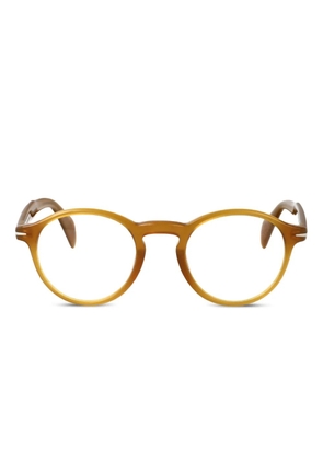Eyewear by David Beckham pantos-frame glasses - Yellow