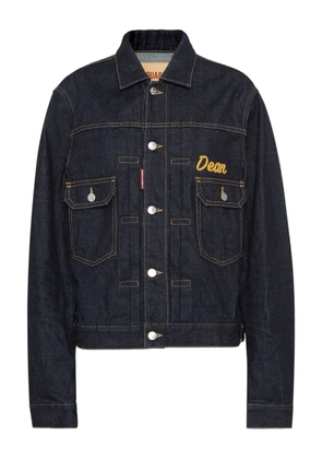 DSQUARED2 embroidered denim jacket - Blue