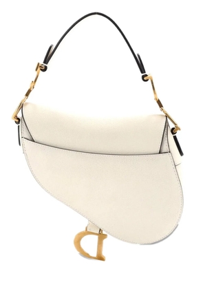 Christian Dior Pre-Owned Saddle Handbag Leather Mini shoulder bag - White