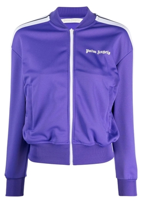 Palm Angels logo-print track jacket - Purple