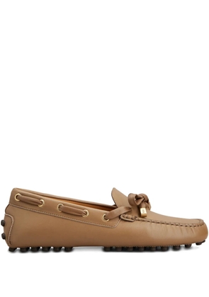Tod's bow-detail loafers - Neutrals