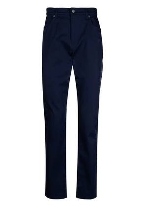 Moschino front-fastening straight-leg trousers - Blue