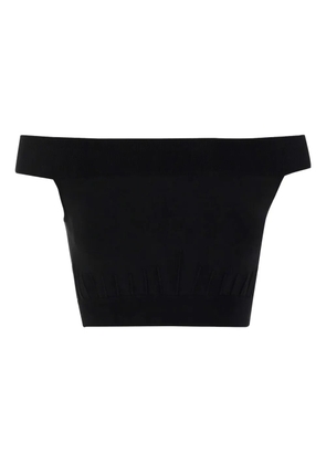 Alexander McQueen off-shoulder crop top - Black