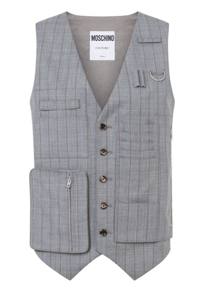 Moschino striped waistcoat - Grey