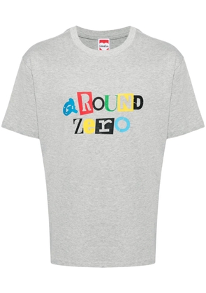 Ground Zero logo-print cotton T-shirt - Grey