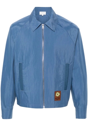 Maison Kitsuné Floating Flower-patch bomber jacket - Blue