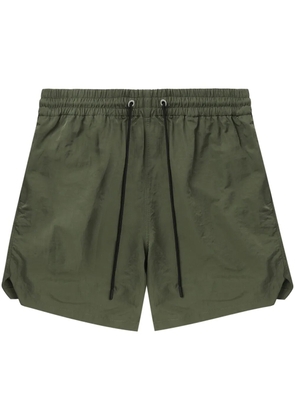 Sunflower elasticated-waistband track shorts - Green