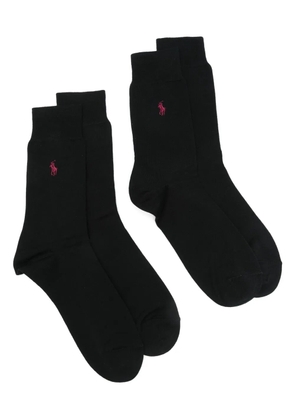Polo Ralph Lauren Polo Pony-motif socks (pack of two) - Black
