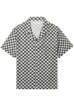 ERL checked short-sleeve shirt - White