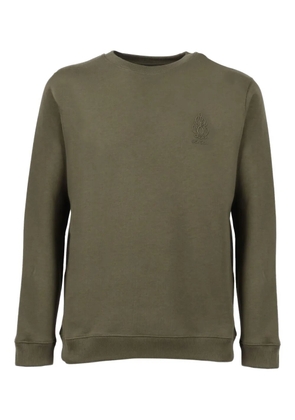 DONDUP embroidered-logo cotton sweatshirt - Green