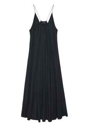 ANINE BING Aida gathered midi dress - Black