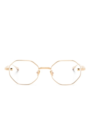 VALENTINO GARAVANI EYEWEAR VLX122 octagonal-frame glasses - Gold