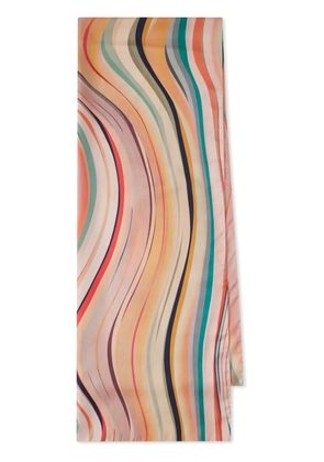 Paul Smith Swirl silk scarf - Neutrals