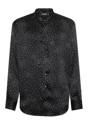 DSQUARED2 polka dot-print satin shirt - Black
