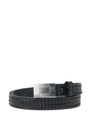 TAIGA TAKAHASHI woven-leather belt - Black