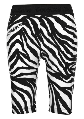 Versace Jeans Couture zebra-print shorts - Black
