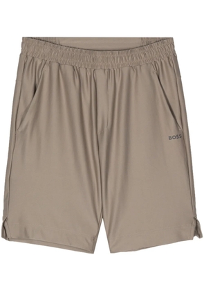 BOSS reflective-logo bermuda shorts - Neutrals
