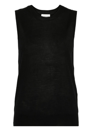 P.A.R.O.S.H. crew-neck fine-knit tank top - Black