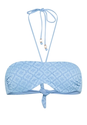 TWINSET openwork bikini top - Blue