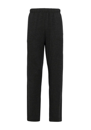 Emporio Armani logo-embroidered track pants - Black