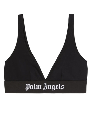 Palm Angels logo-band triangle bra - Black