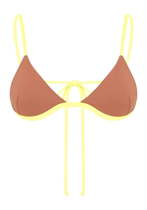 Bond-eye Isla triangle balconette bikini top - Yellow