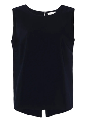 P.A.R.O.S.H. rear-slit cady blouse - Blue