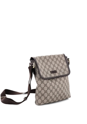 Gucci Pre-Owned Flap Messenger GG Coated Canvas Small crossbody bag - Brown