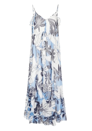 TWINSET floral-print maxi dress - Blue