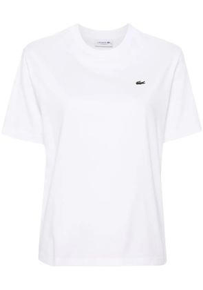 Lacoste logo-patch cotton T-shirt - White