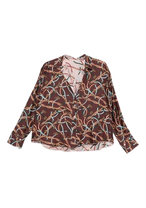 Robert Friedman chain-print shirt - Pink