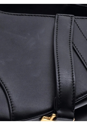 Christian Dior Pre-Owned Saddle Handbag Leather Mini shoulder bag - Black