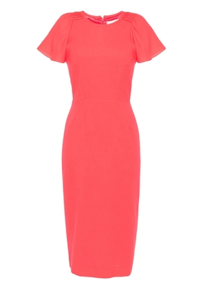 JANE Delilah wool midi dress - Red