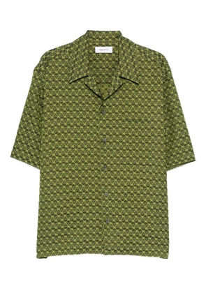 Alexander McQueen skull-pattern hawaiian shirt - Green