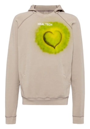Doublet Healtech-print hoodie - Green