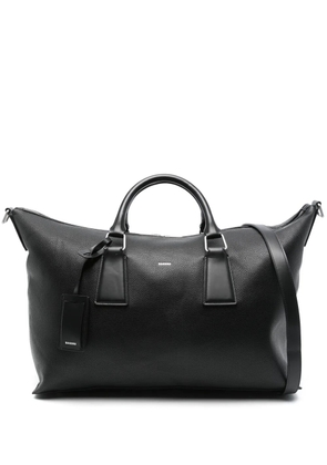 SANDRO leather holdall - Black