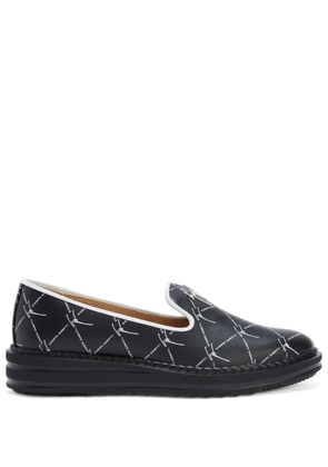 Giuseppe Zanotti Tim logo-lettering loafers - Black