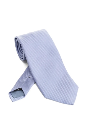 TOM FORD ribbed silk tie - Blue