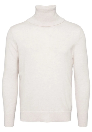 N.Peal Trafalgar Roll Neck organic cashmere jumper - Neutrals