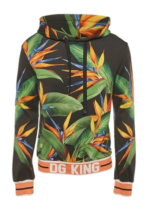 Dolce & Gabbana Pre-Owned floral-print hoodie - Black